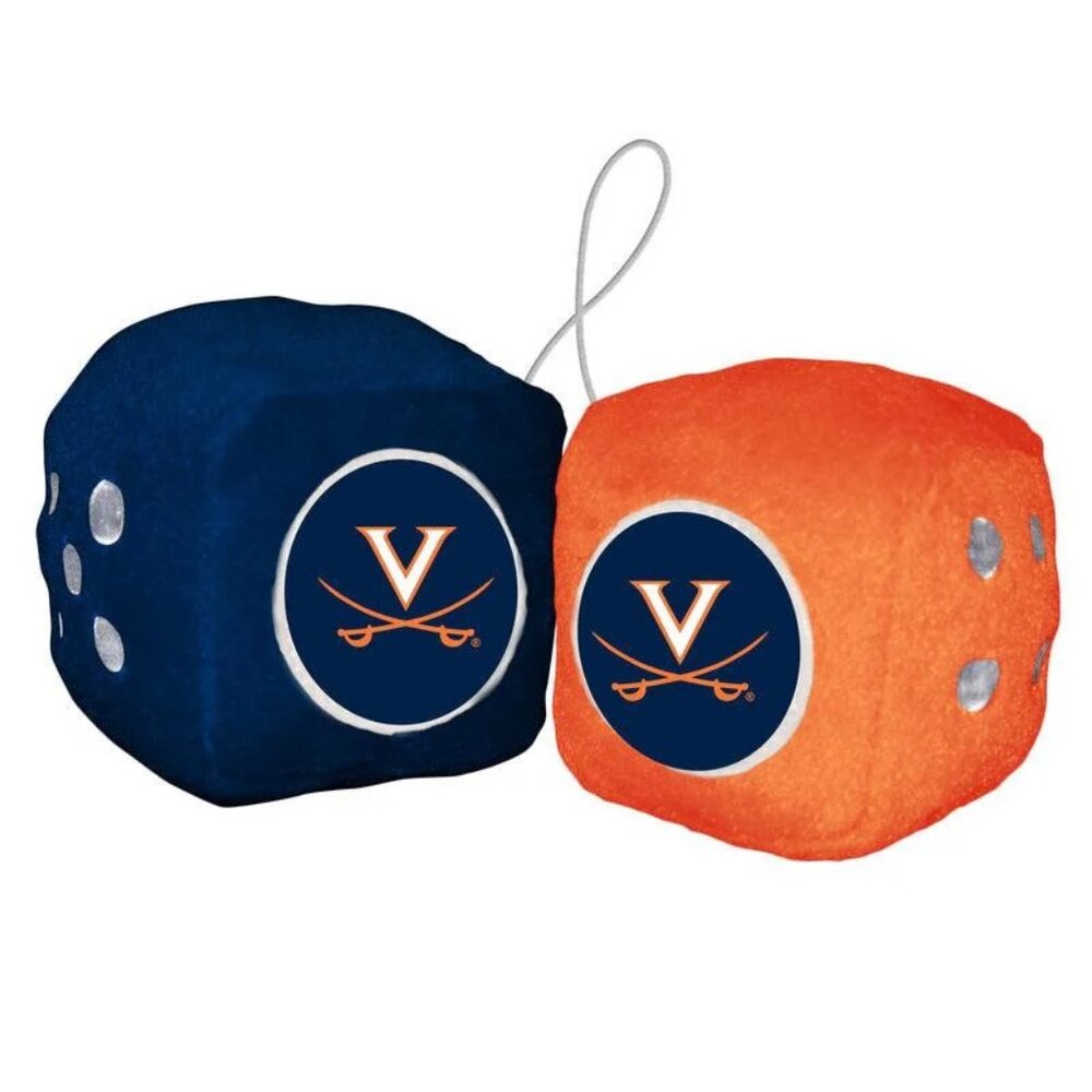 Virginia Cavaliers Fuzzy Dice NWT